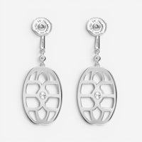 Messika New Amazone 18K White Gold Diamond Drop Earrings 05470-WG