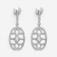 Messika New Amazone 18K White Gold Diamond Drop Earrings 05470-WG