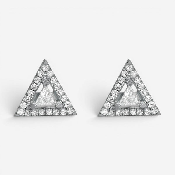 Messika Thea 18K White Gold Diamond Stud Earrings 06446-WG