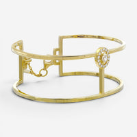 Messika Glam'Azone 18K Yellow Gold Diamond Cuff Bracelet 06498-YG-S
