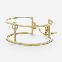 Messika Glam'Azone 18K Yellow Gold Diamond Cuff Bracelet 06498-YG-S