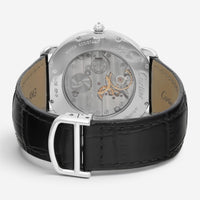 Cartier Ronde Louis 18K White Gold Diamond Manual Wind Men's Watch WR007002