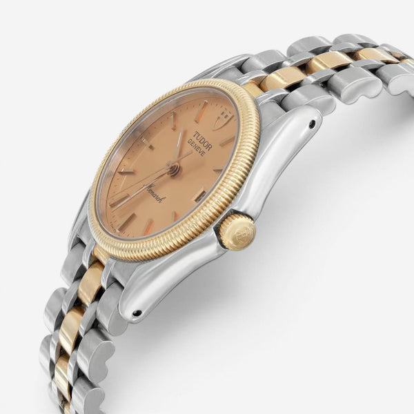 Tudor Geneve Monarch Stainless Steel & 18K Gold Quartz Unisex Watch 15733