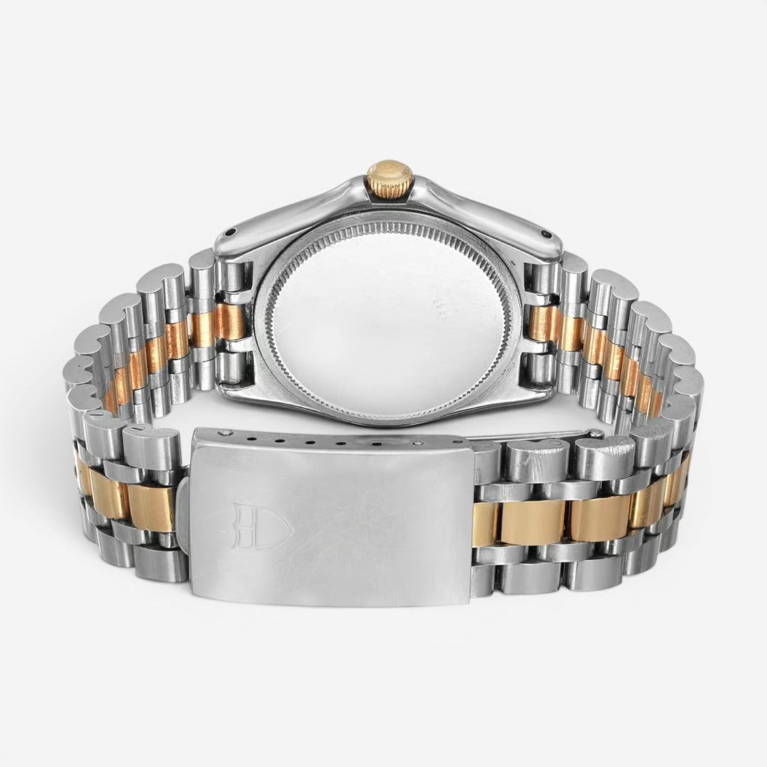 Tudor Geneve Monarch Stainless Steel & 18K Gold Quartz Unisex Watch 15733