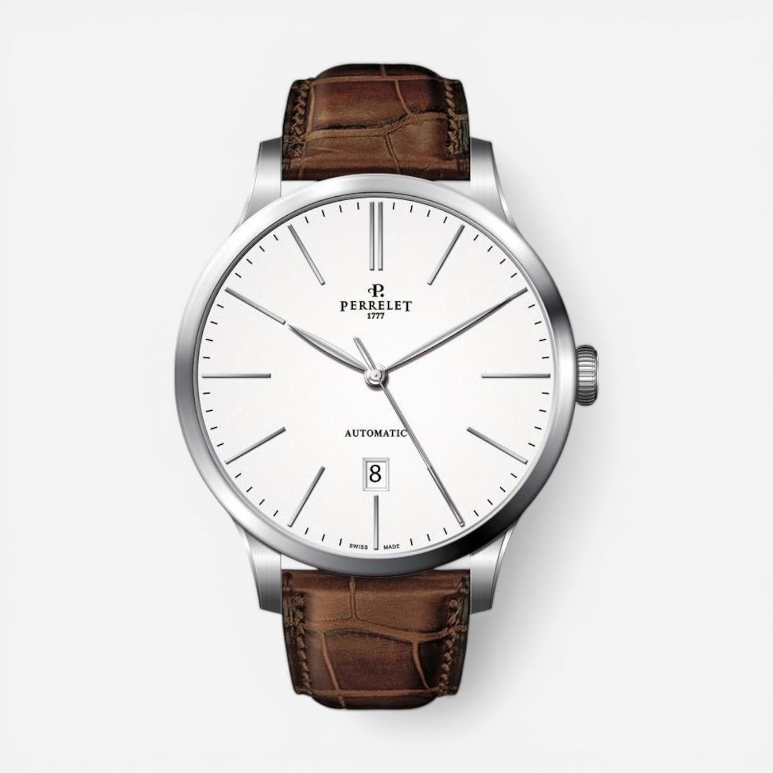 Perrelet New Classic Stainless Steel Automatic Men's Watch A1049/1