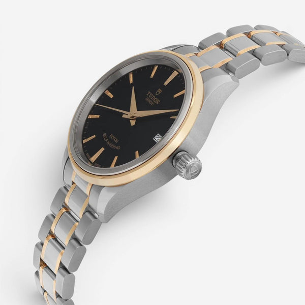 Tudor Style Stainless Steel & 18K Yellow Gold Automatic Ladies Watch 12303-0003
