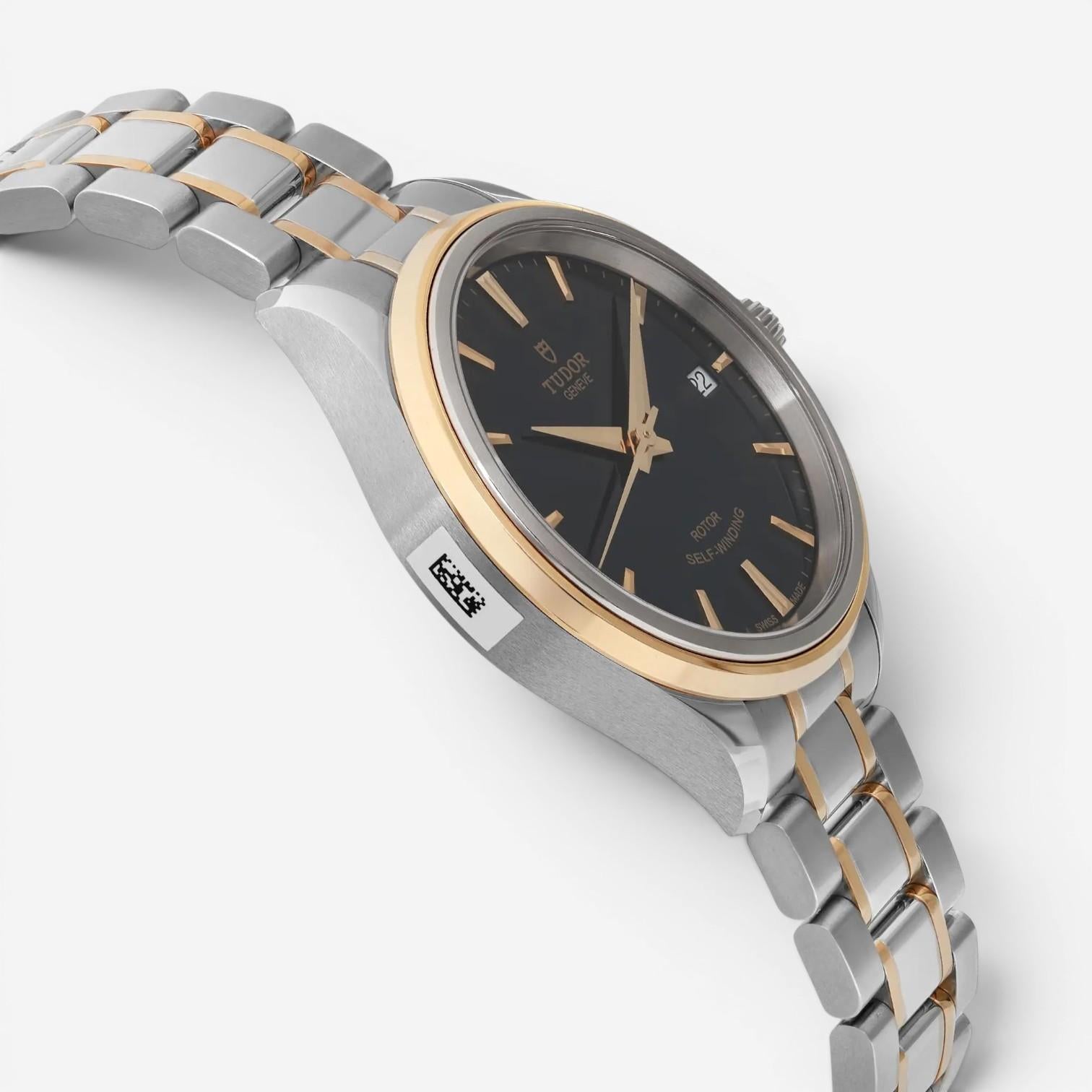 Tudor Style Stainless Steel & 18K Yellow Gold Automatic Ladies Watch 12303-0003