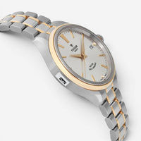 Tudor Style Stainless Steel & 18K Yellow Gold Diamond Automatic Unisex Watch 125