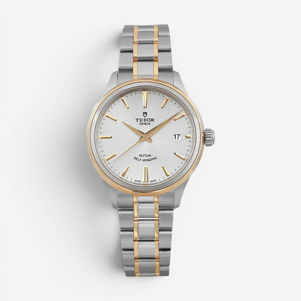 Tudor Style Stainless Steel 18K Yellow Gold Automatic Unisex Watch 12503-0002