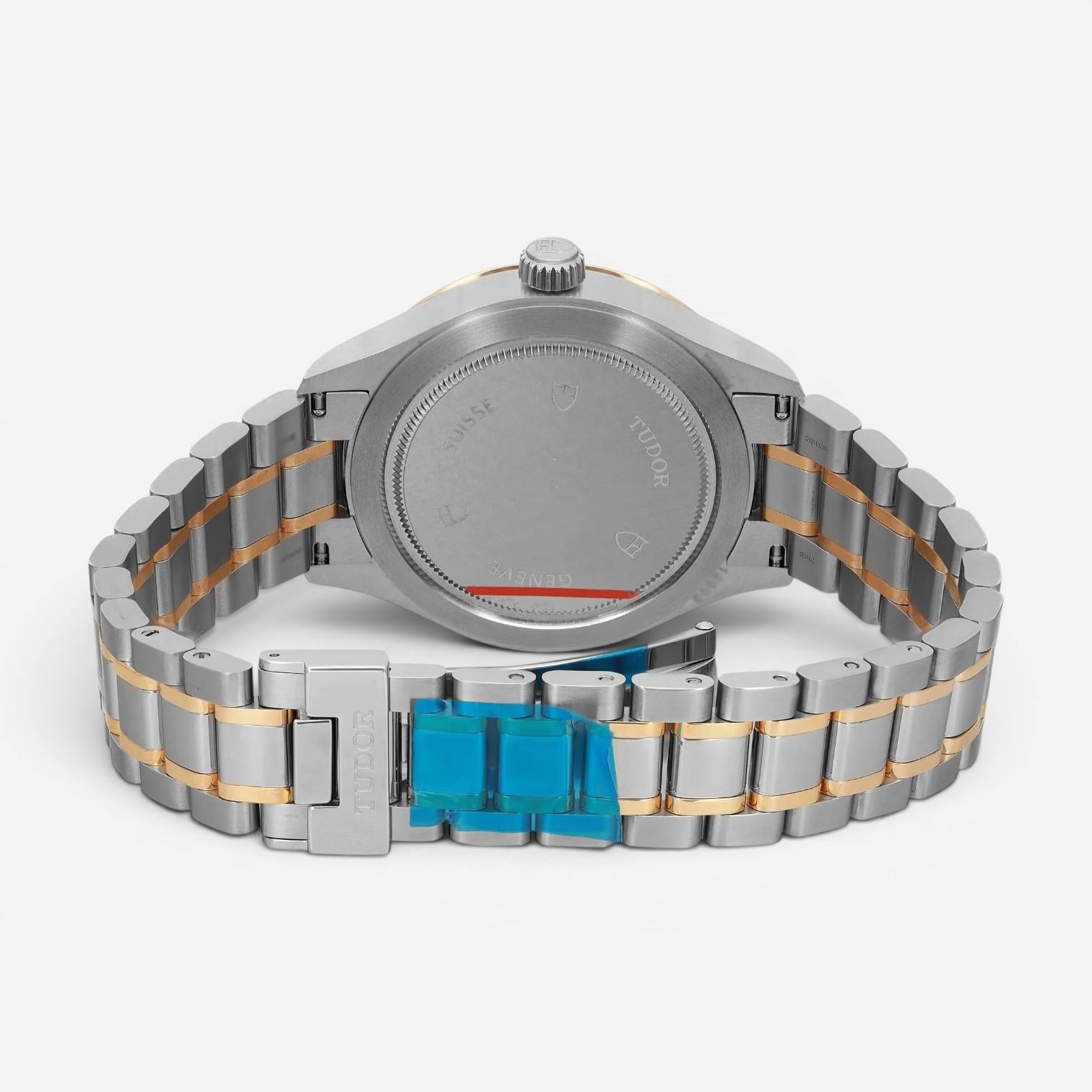 Tudor Style Stainless Steel 18K Yellow Gold Automatic Unisex Watch 12503-0002