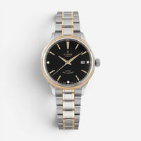 Tudor Style Stainless Steel & 18K Yellow Gold Diamond Automatic Ladies Watch 121