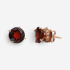 Salvini 18K Rose Gold Rhodolite & Diamond Stud Earrings 044137