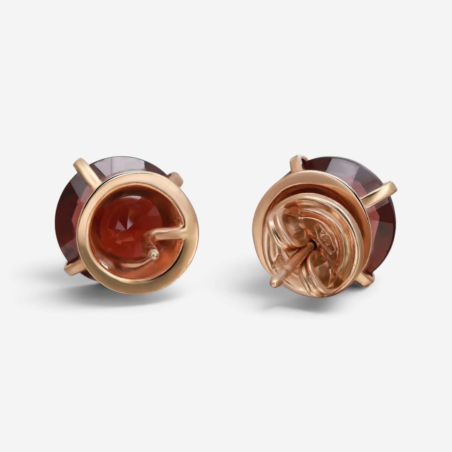 Salvini 18K Rose Gold Rhodolite & Diamond Stud Earrings 044137