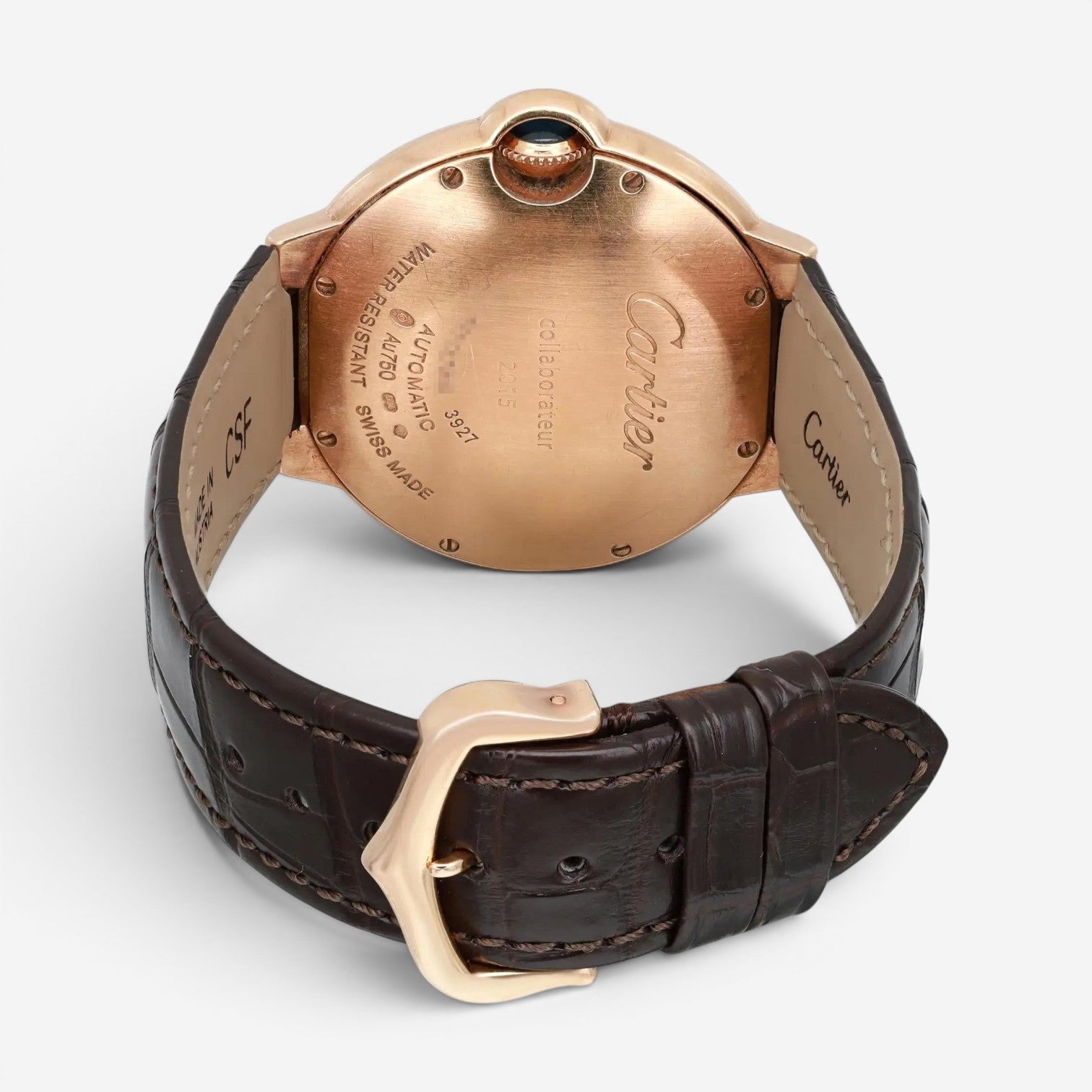 Cartier Ballon Bleu 18K Rose Gold Automatic Men's Watch 3927