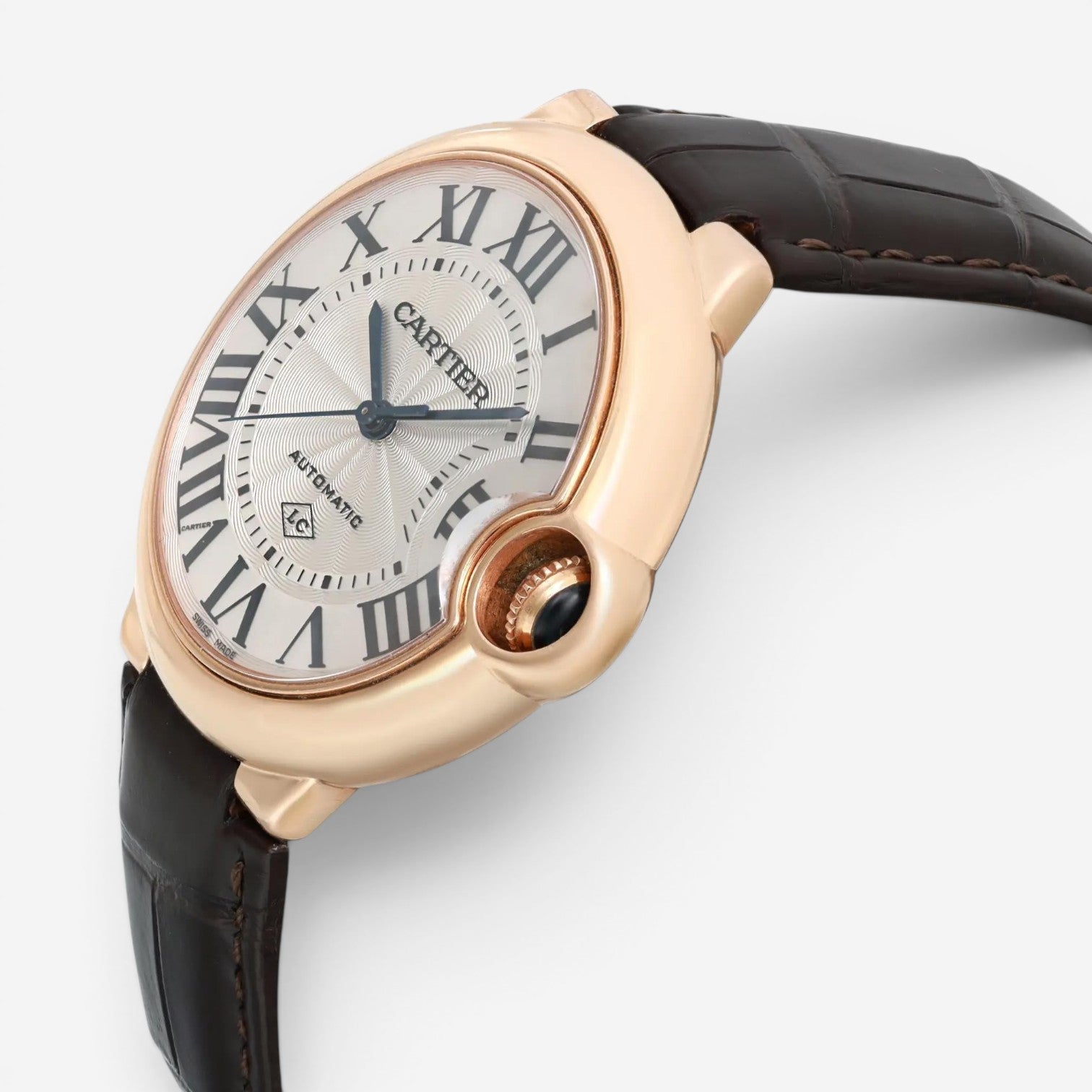 Cartier Ballon Bleu 18K Rose Gold Automatic Men's Watch 3927