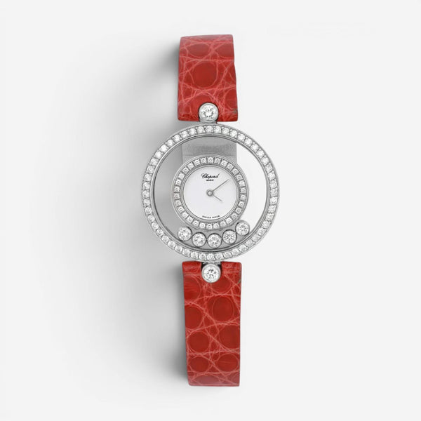 Chopard Happy Diamonds 18K White Gold Diamond Quartz Ladies Watch 20/3957