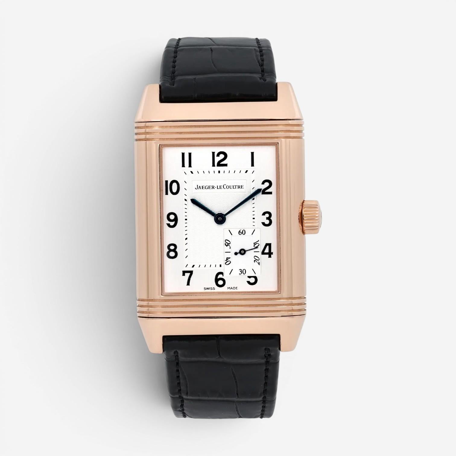 Jaeger LeCoultre Reverso 18K Rose Gold Manual Wind Men's Watch 240.214