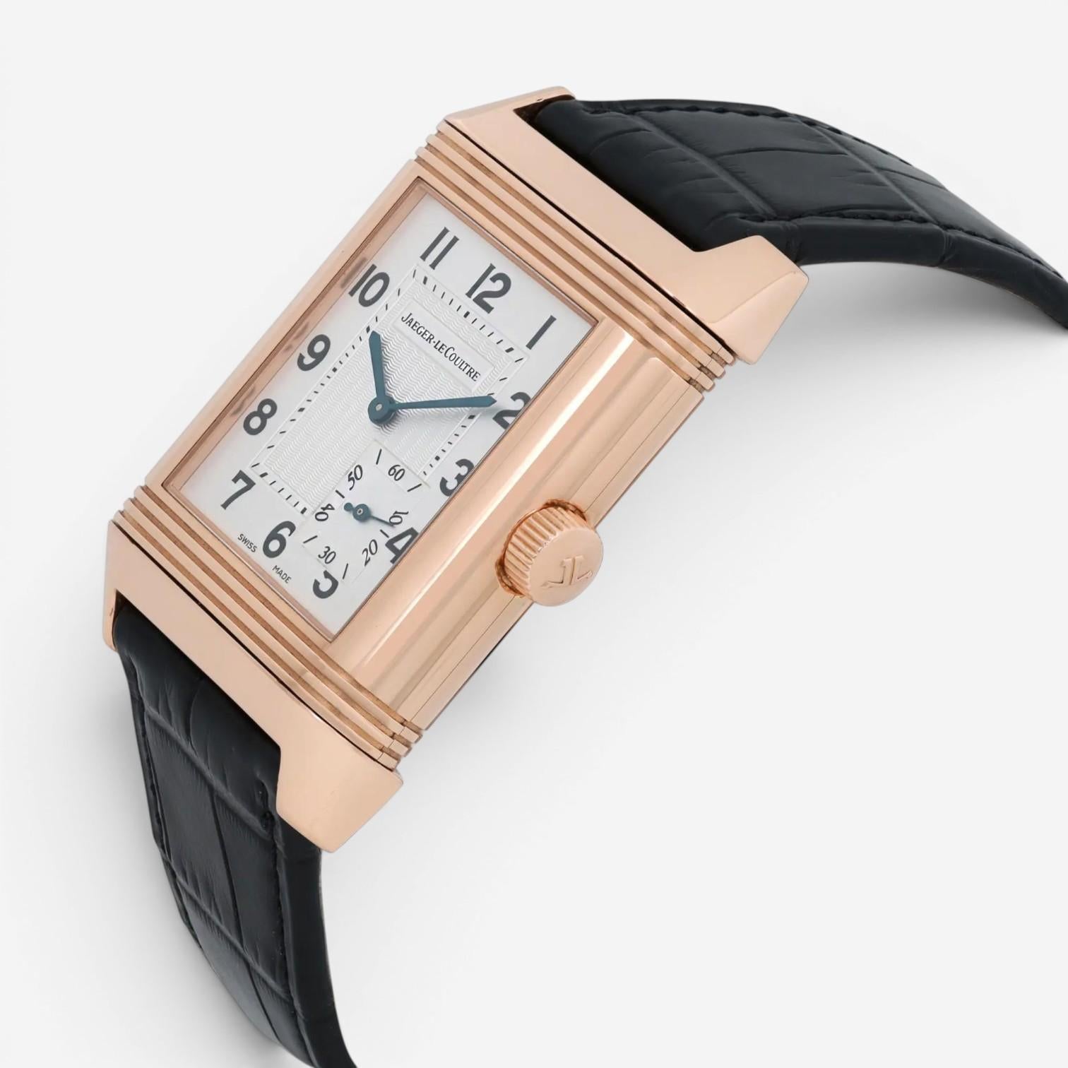 Jaeger LeCoultre Reverso 18K Rose Gold Manual Wind Men's Watch 240.214