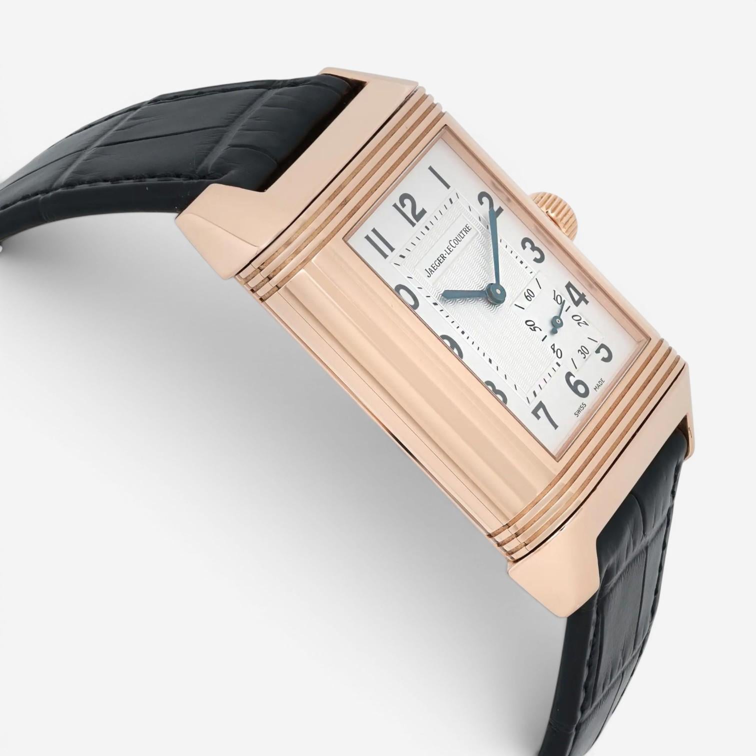 Jaeger LeCoultre Reverso 18K Rose Gold Manual Wind Men's Watch 240.214