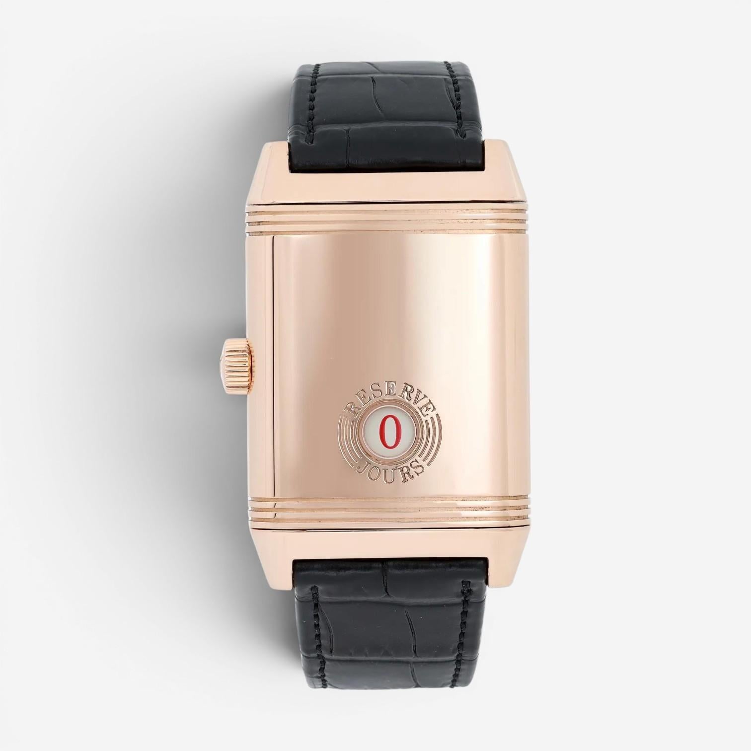 Jaeger LeCoultre Reverso 18K Rose Gold Manual Wind Men's Watch 240.214