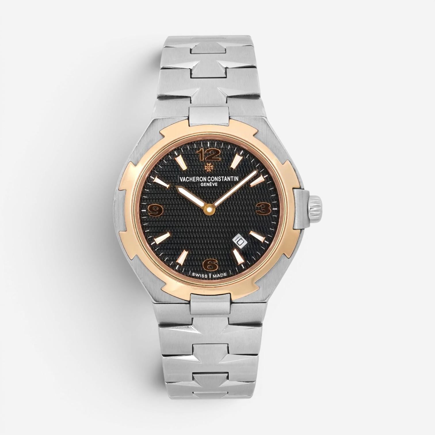 Vacheron Constantin Overseas 18K Rose Gold Steel Men's Watch 25250