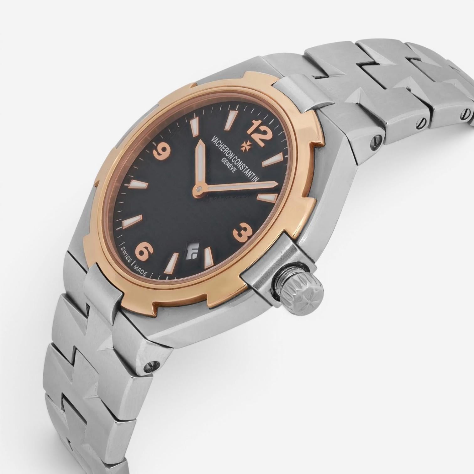 Vacheron Constantin Overseas 18K Rose Gold Steel Men's Watch 25250