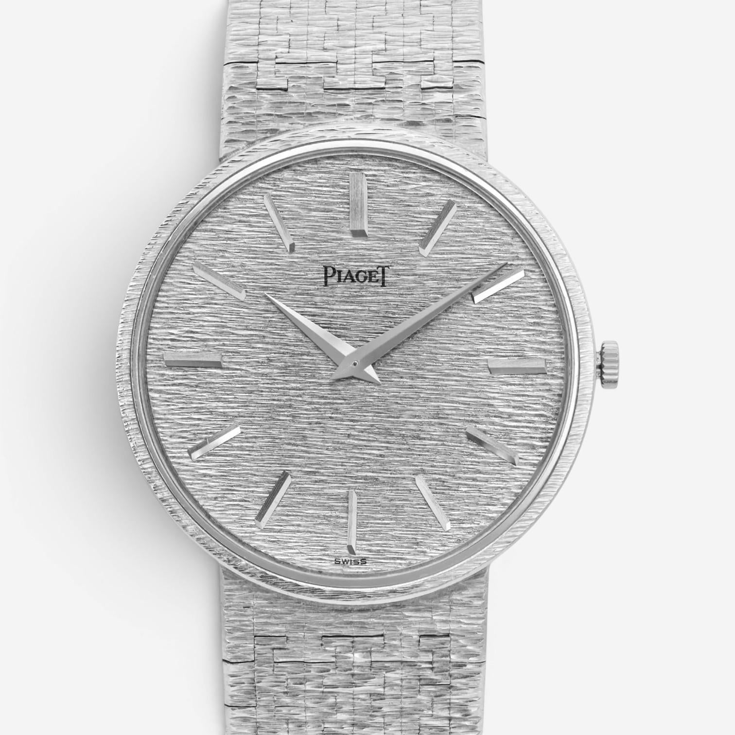 Piaget Classic 18K White Gold Manual Wind Unisex Watch 9643A6