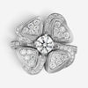 Bulgari Fiorever 18K White Gold Diamond Ring Sz. 7 354511