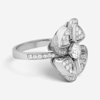 Bulgari Fiorever 18K White Gold Diamond Ring Sz. 7 354511