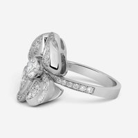 Bulgari Fiorever 18K White Gold Diamond Ring Sz. 7 354511