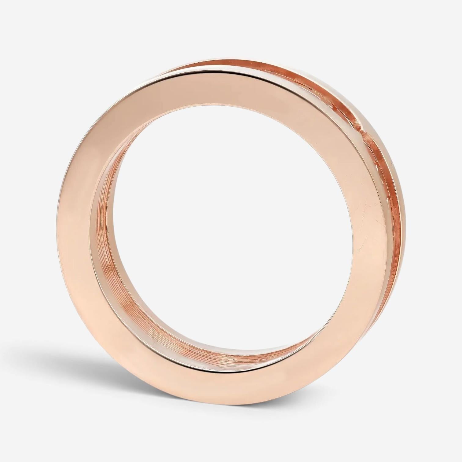 Bulgari B.Zero1 18K Rose Gold Band Ring Sz. 6 358717