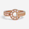 Bulgari Bulgari 18K Rose Gold Diamond Ring Sz. 6.5 346209