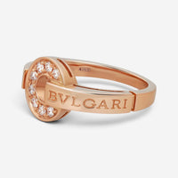 Bulgari Bulgari 18K Rose Gold Diamond Ring Sz. 6.5 346209
