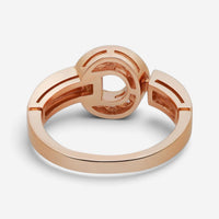 Bulgari Bulgari 18K Rose Gold Diamond Ring Sz. 6.5 346209