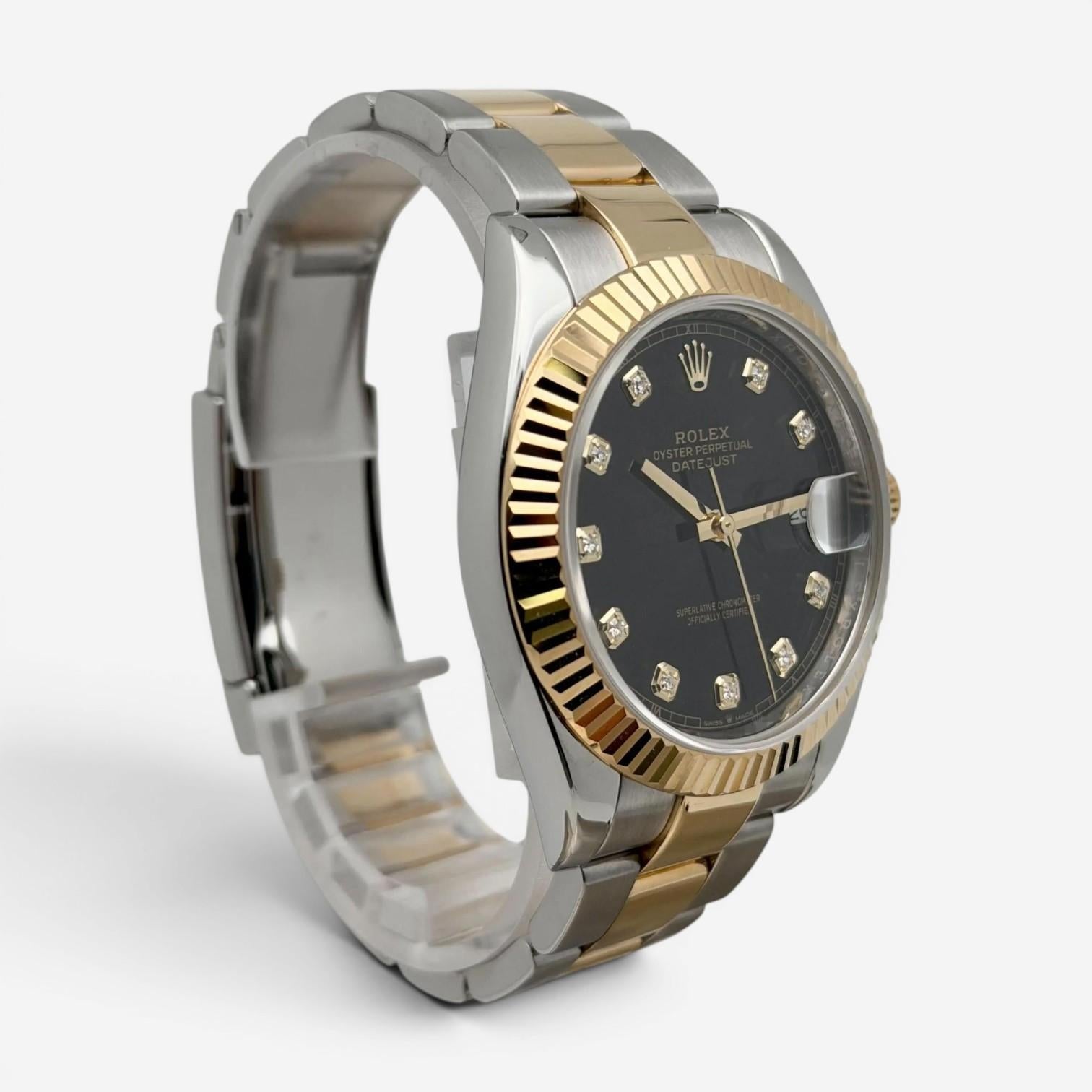 Rolex Datejust Stainless Steel Diamond Automatic Men's Watch 126333