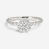 Salvini 18K White Gold Diamond Halo Engagement Ring Sz. 6.75 20063722