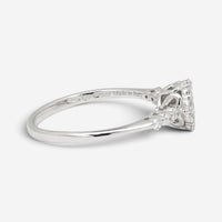 Salvini 18K White Gold Diamond Halo Engagement Ring Sz. 6.75 20063722