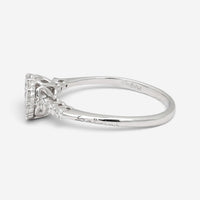 Salvini 18K White Gold Diamond Halo Engagement Ring Sz. 6.75 20063722