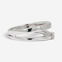 Salvini 18K White Gold Diamond Band Ring Sz. 6.5 81081230