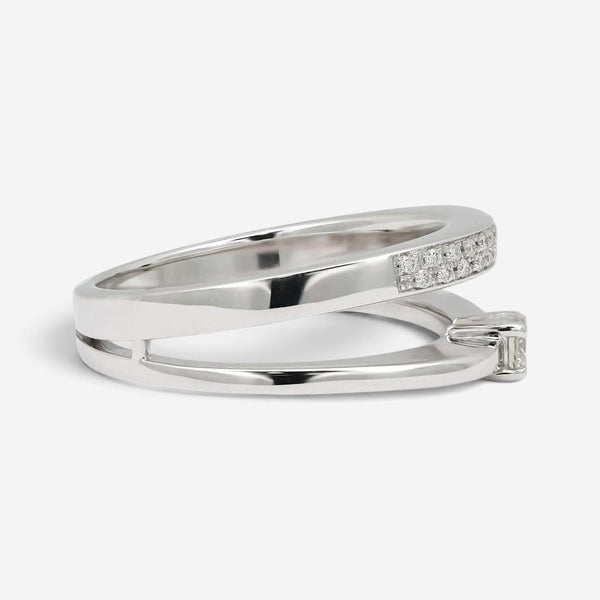 Salvini 18K White Gold Diamond Band Ring Sz. 6.5 81081230