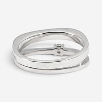 Salvini 18K White Gold Diamond Band Ring Sz. 6.5 81081230