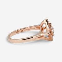 Salvini 18K Rose Gold Diamond Halo Engagement Ring Sz. 6.5 20075840