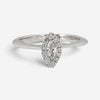 Salvini 18K White Gold Diamond Marquise & Round Halo Engagement Ring Sz. 7.5 200