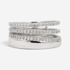 Salvini 18K White Gold Diamond Band Ring Sz. 6.75 20071543