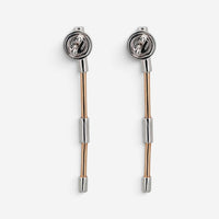 Salvini Nastro S 18K Rose & White Gold Diamond Long Drop Earrings 20075656