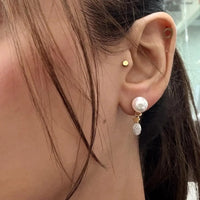Salvini 18K White, Yellow & Rose Gold Pearl & Diamond Stud Drop Earrings 2004390