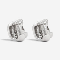 Salvini 18K White Gold Diamond Huggie Earrings 20007911