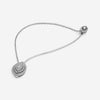 Salvini 18K White Gold Diamond Spilla Leaf Brooch Pin 20075173