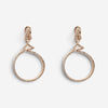 Salvini 18K Rose Gold White & Brown Diamond Drop Earrings 046912