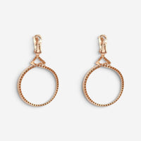 Salvini 18K Rose Gold White & Brown Diamond Drop Earrings 046912